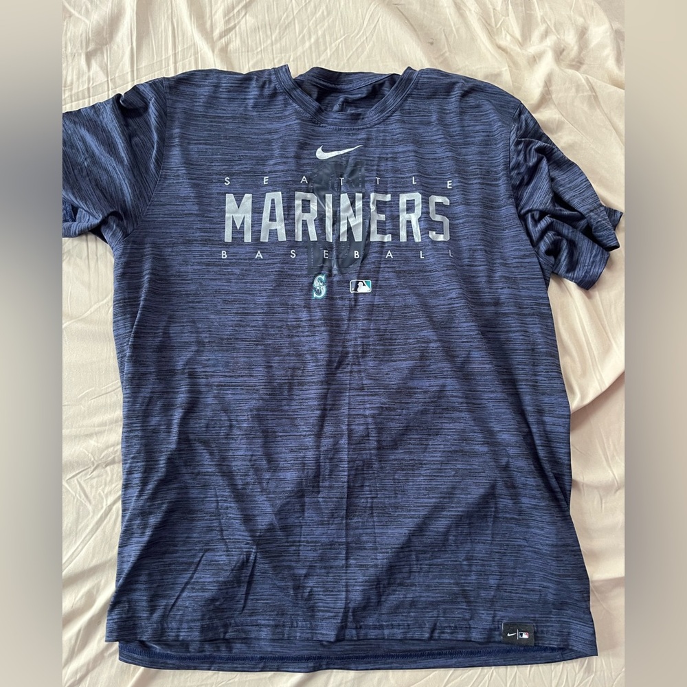 Seattle Mariners Nike Navy Blue Baseball Tee